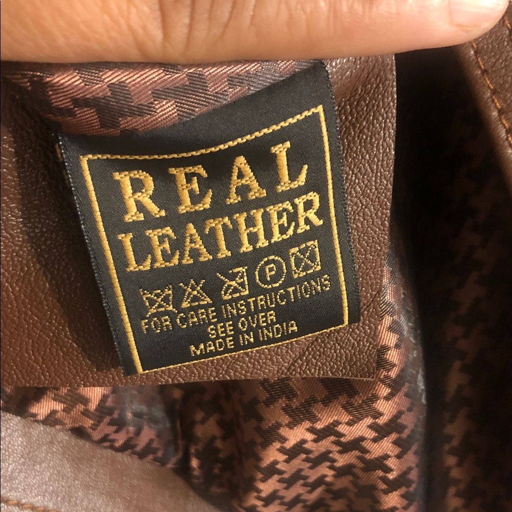 Genuine Leather Brown Jacket - Picture 11 of 14